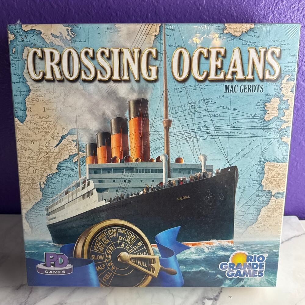 Crossing Oceans Board Game Rio Grande Games New Sealed Strategy Mac Gerdts